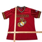 Us Marine Corp Usmc Football Style Jersey Red Semper Fi Embroidered Mesh Mens Xl