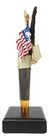 Ebros American Bald Eagle With Usa Flag Novelty Beer Tap Handle Figurine W  Base