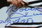 Autographed Bobby Hull Photo With Coa Frozen Pond