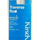 Vtg Kirsch Sherwood 1-3 8  Dia  Traverse 30-50  Drapery Rod White 55143-25 Read