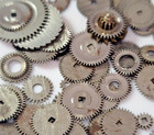 Vintage Watch Movement Gears Ratchet Crown Wheels Lot 60pc Pocket Wrist - C00