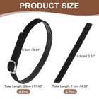 2 Pair Replacement Ankle Straps For Heels Shoe Bands Suede Black