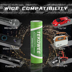6 Pack 18650 Rechargeable Battery Flat Top With Charger  3 7v Lithium Battery 30