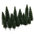 Evemodel 40pcs Model Pine Trees Deep Green Pines Ho O N Z Scale Model Railroad