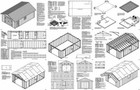 16 Ft  X 24 Ft  Garden Storage Shed Structure   Car Garage Plans  Design  51624