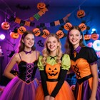 Disney Parks Minnie Ears Halloween Pumpkin Ears Jack O  Lantern Headband Nwt