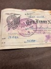     First Bank Check Ayden Nc National Bank Check 1952 Vintage Cancelled    