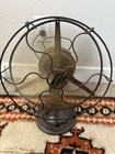 Antique Century  Table Fan Brass Blade Brass Cage Vintage Fan 1914 Working