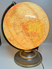 Vintage World Globe Repogle 12  Made In U s a Rotating - Light Up -- Ul Listed