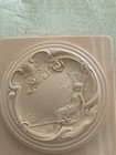 Vintage White Shoulders Art Nouveau Pink Dusting Bath Powder Vanity Box   J2 