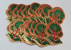 Huge Lot Vintage Embossed Metallic Gummed Christmas Stickers Seals