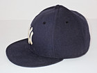 Vtg Ny Yankees New Era Authentic Black On Field Fitted Baseball Hat Cap 7 5 8 Us