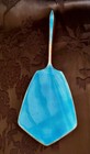 Antique Art Deco Large English Blue Guilloche Enamel Hand Mirror