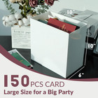 White Wedding Card Box Reception With Slot  10  X 10  X 6  Large Acrylic Box Diy