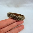 Old Chinese Yellow Lima Copper Pbutterfly Flowers Kaikou Bracelet