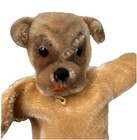 Steiff Mopsy Dog Hand Puppet   Ear Tag 1968-78 Vintage German Mohair Toy
