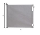 Perma Child Safety Retractable Baby Gate 41  Tall X 71    Wide  Mesh  Stairs  gray
