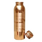 100  Pure Copper Water Bottle Silver Touch Handmade For Health Benefits 1000ml