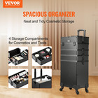 Makeup Train Case Professional Makeup Storage Organizer Box Make Up Carrier For 