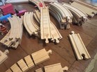 Lot Of 70  Thomas   Friends Wooden Tracks People Buildings Etc Brio 