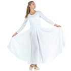 Danzcue Womens Praise Loose Fit Full Length Long Sleeve Dance Dress Xx-large