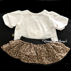 Build-a-bear Leopard Skirt Set Stilettos Graphic Red Sequin Teddy Clothes Outfit