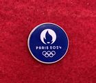 2024 Paris Olympics Pin Badge - Blue Round Logo