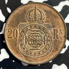 1869 Brazil 20 Reis Lot e9897 High Grade  Beautiful 