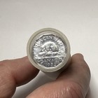 Roll Of 40 Canadian 5-cent Nickels - 1953 - Circulated - Queen Elizabeth Ii