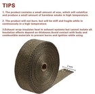2  X 50  Titanium Exhaust Heat Wrap Roll For Motorcycle Fiberglass Heat Shield