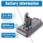 Battery For Dyson V6 Absolute Animal Sv03 Sv05 Handheld Cleaner Battery 5500mah