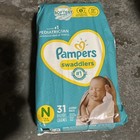Pampers Swaddlers Newborn Size N Baby Diapers 31 Count Jumbo Up To 10lbs