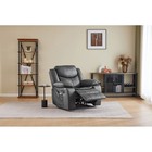 Grey Color Air Leather Recliner Chair With Vibration And Heating