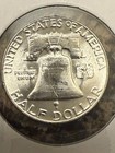 1961 D Franklin Half Dollar 90  Silver Unc
