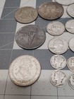 World Silver Mix Lot Of 25 Coins Varying Fineness Usa Mexico And Canada 