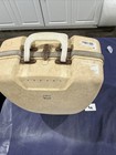 Vintage Amf Voit Bowling Ball Hard Case Cream With White Handles