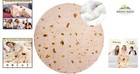 Soft Sherpa Fleece Blanket With Fun Tortilla Print - Perfect For Home Relaxation