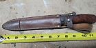 Original Czech Vz58 Bayonet W  Leather Scabbard Vz Fighting Knife