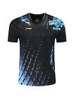 2024 New Li-ning Men s Tops Table Tennis Set T-shirt shorts Black