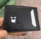 Personalized Leather Wallet For Bat Superhero Mask Card Holder Heroic Id Wallet