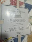 L l bean Flying Geese Quilt Twin Patchwork 100 cotton 68x86 Discontinued Pattern