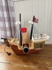 Vintage 1994 Fisher-price Great Adventures Pirate Ship Wth Box   Instructions
