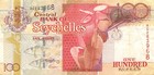 Seychelles  100  Rupees  Nd  2001  P 40c  Series  Ag  Circulated Banknote Gy