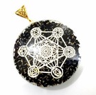 Tourmaline Metatron Healing Positive Energy Emf Protection Pendant With Cord
