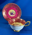 Paragon Bone China England Rare Golden Harvest Cup   Saucer Artist Signd  Waters