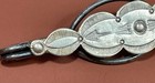 Vintage Tie Bar Clip Navajo Native American Hand Stamped Silver And Alloy