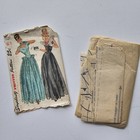 1940s Vintage B34  Simplicity 2227 Fitted Evening Gown Full Skirt Sewing Pattern