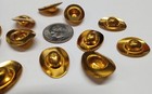 24 Vintage Brass Cowboy Hat Findings - Nos