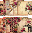 Scrapbook Paper  24 Sheets Vintage Rose Scrapbooking Paper 6x6 With 12 Different