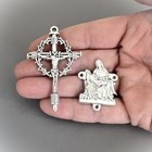 Rosary Center   Crucifix Set Rosaries Pieta Center  Crown With Thorns Cross L110